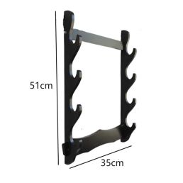 Giá Để Kiếm Gỗ Treo Tường 4 Tầng