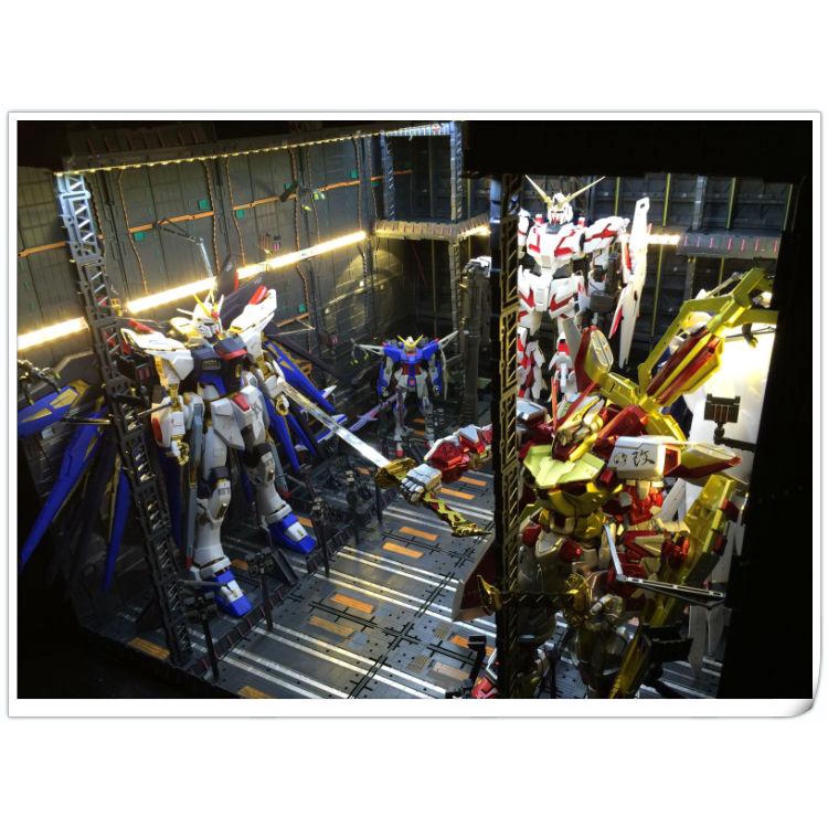 Mô Hình Lắp Ghép Sa Bàn Gundam - Mô Hình Xưởng Robot - Domain Base Cho Sd Rg Mg Pg Gundam - Set D