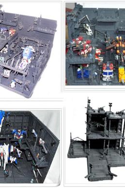 Mô Hình Lắp Ghép Sa Bàn Gundam - Mô Hình Xưởng Robot - Domain Base Cho Sd Rg Mg Pg Gundam - Set Hg