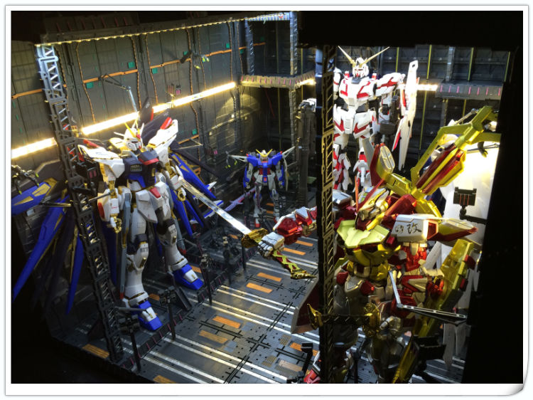 Mô Hình Lắp Ghép Sa Bàn Gundam - Mô Hình Xưởng Robot - Domain Base Cho Sd Rg Mg Pg Gundam - Set Hg