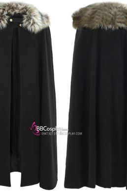 Áo Choàng Bác Thợ Săn Cổ Điển Steampunk Viền Lông
