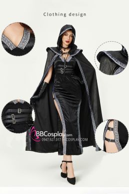 Halloween Trang Phục Phù Thuỷ Urban Warlock Quyền Lực