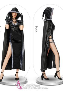 Halloween Trang Phục Phù Thuỷ Urban Warlock Quyền Lực