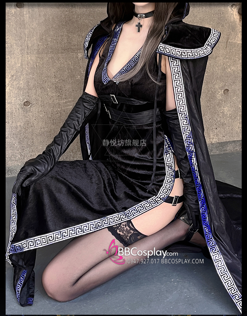 Halloween Trang Phục Phù Thuỷ Urban Warlock Quyền Lực