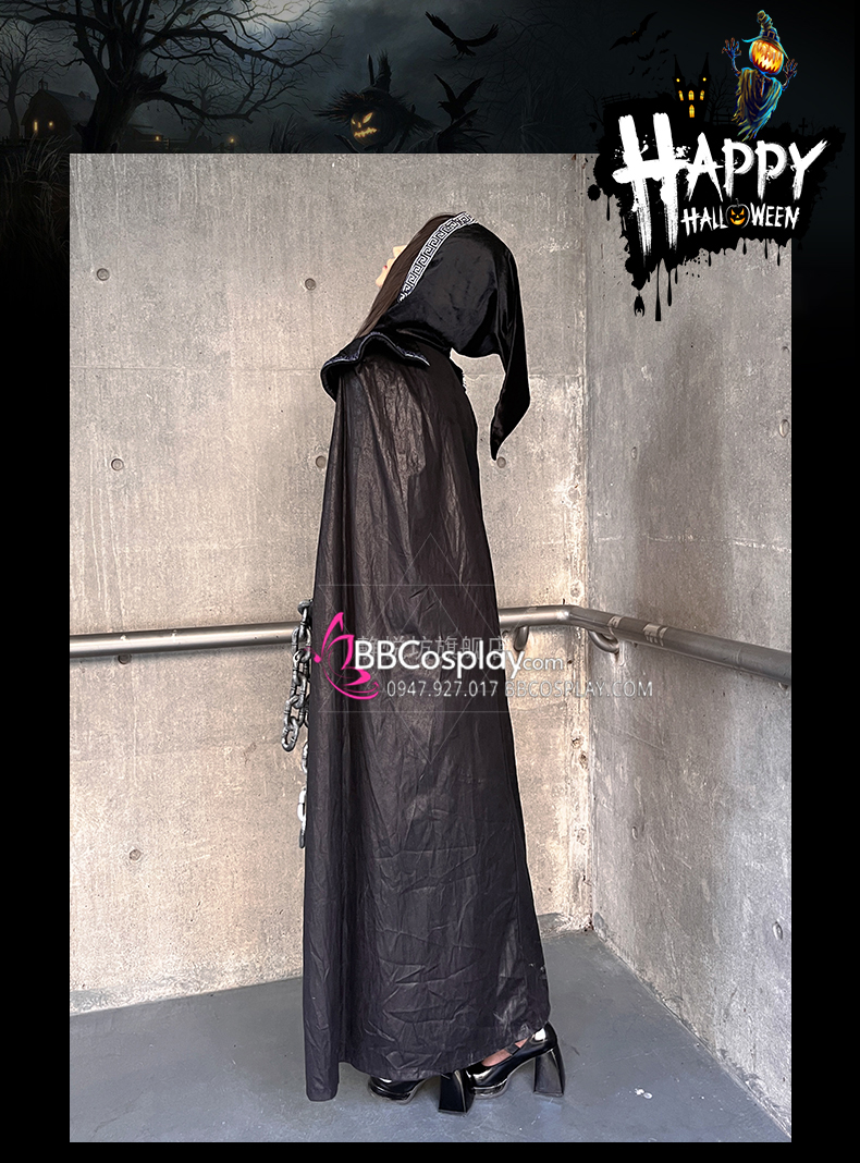 Halloween Trang Phục Phù Thuỷ Urban Warlock Quyền Lực