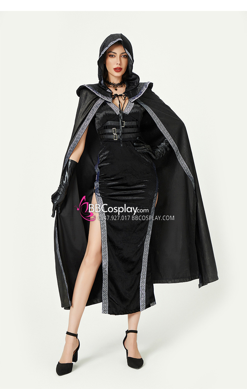Halloween Trang Phục Phù Thuỷ Urban Warlock Quyền Lực