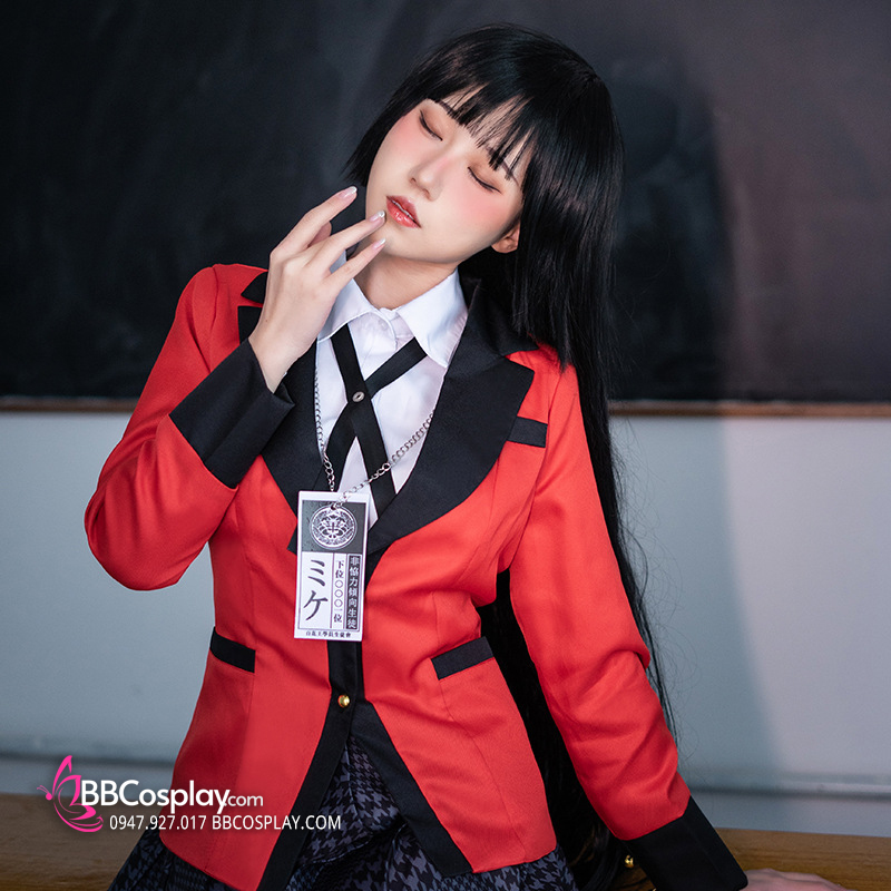 Đồ Cosplay Yumeko Jabami Trong Kakegurui (Học Viện Đỏ Đen)