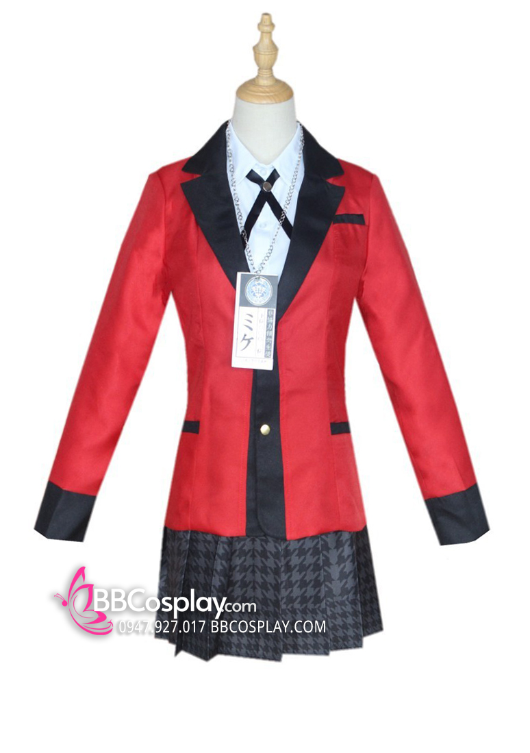 Đồ Cosplay Yumeko Jabami Trong Kakegurui (Học Viện Đỏ Đen)