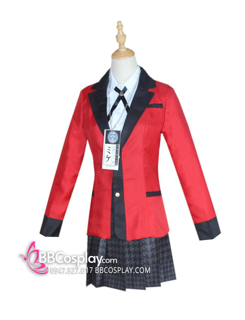 Đồ Cosplay Yumeko Jabami Trong Kakegurui (Học Viện Đỏ Đen)