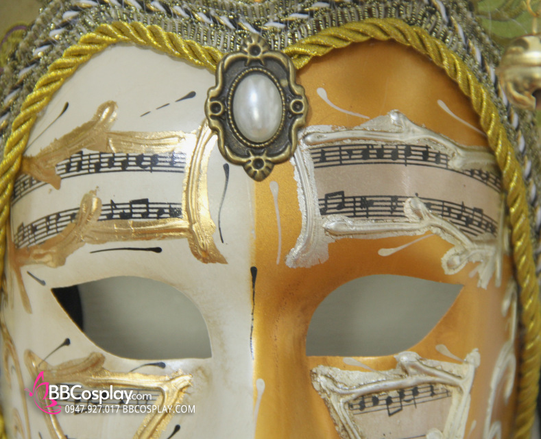 Mặt Nạ Carnaval Venecia - Màu Vàng