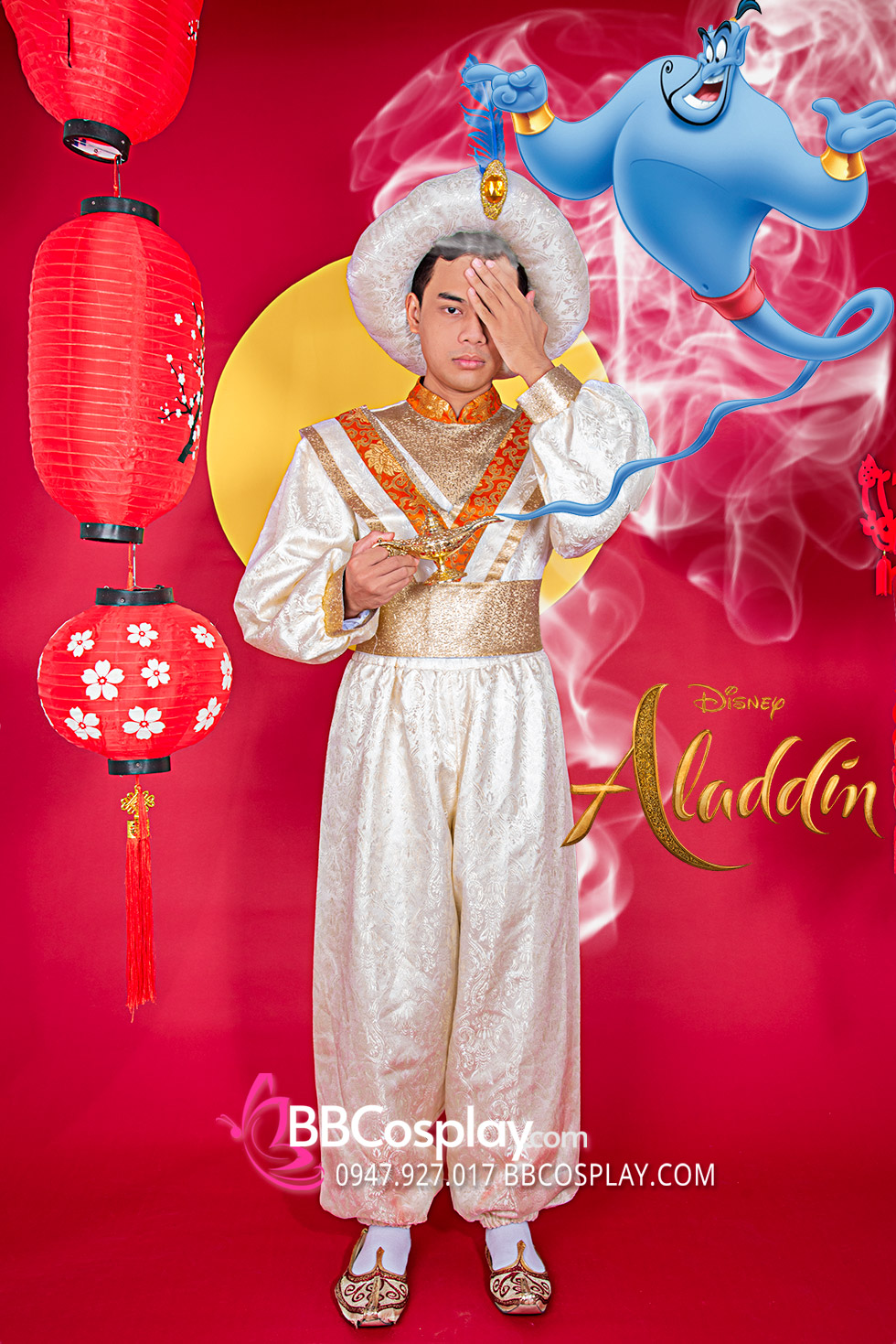 Trang Phục Hoàng Tử Aladdin Hàng Shop May
