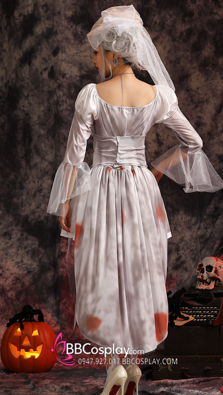 Trang Phục Cô Dâu Của Quỷ Bigsize Cho Nam Hoá Trang Lễ Hội Halloween