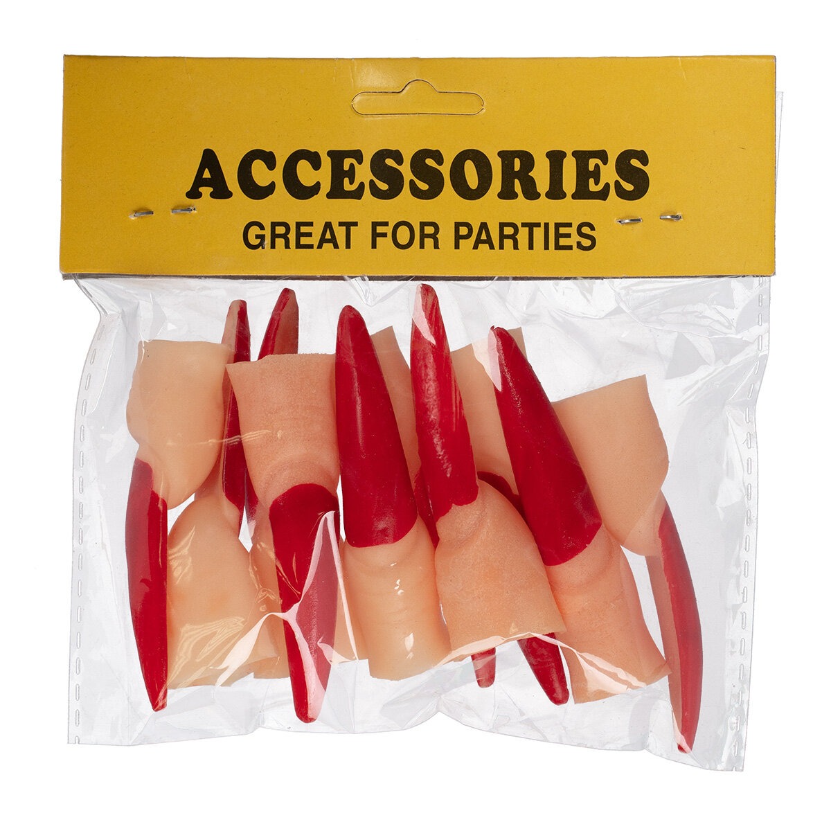 Set Móng Tay Quỷ Halloween Đen/Đỏ