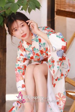 Áo Kimono Yukata Tokyo Tặng Kèm Thắt Lưng