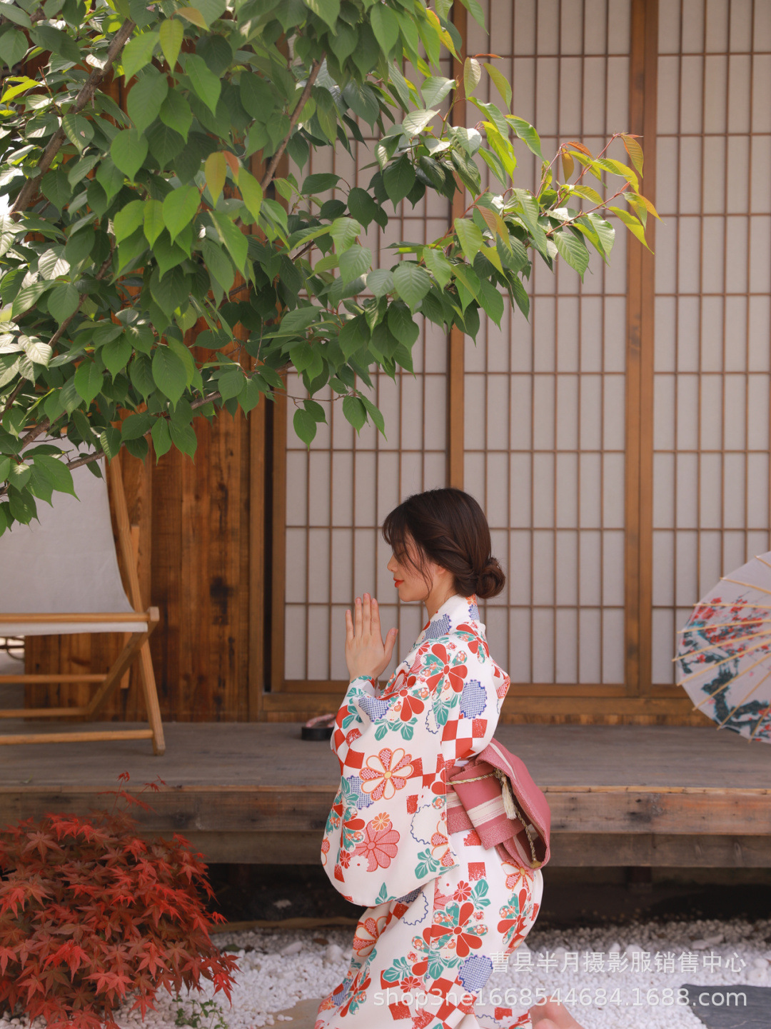 Áo Kimono Yukata Tokyo Tặng Kèm Thắt Lưng