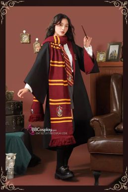 Khăn Choàng Cổ Thi Đấu Trường Hogwarts - Nhà Godric Gryffindor Dài 175Cm X 25Cm