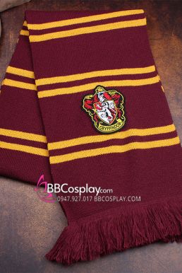 Khăn Choàng Cổ Thi Đấu Trường Hogwarts - Nhà Godric Gryffindor Dài 175Cm X 25Cm