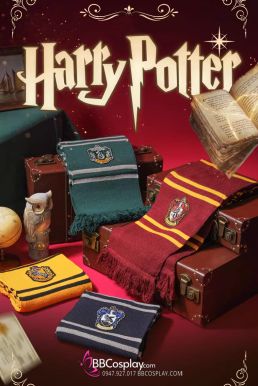 Khăn Choàng Cổ Thi Đấu Trường Hogwarts - Nhà Godric Gryffindor Dài 175Cm X 25Cm