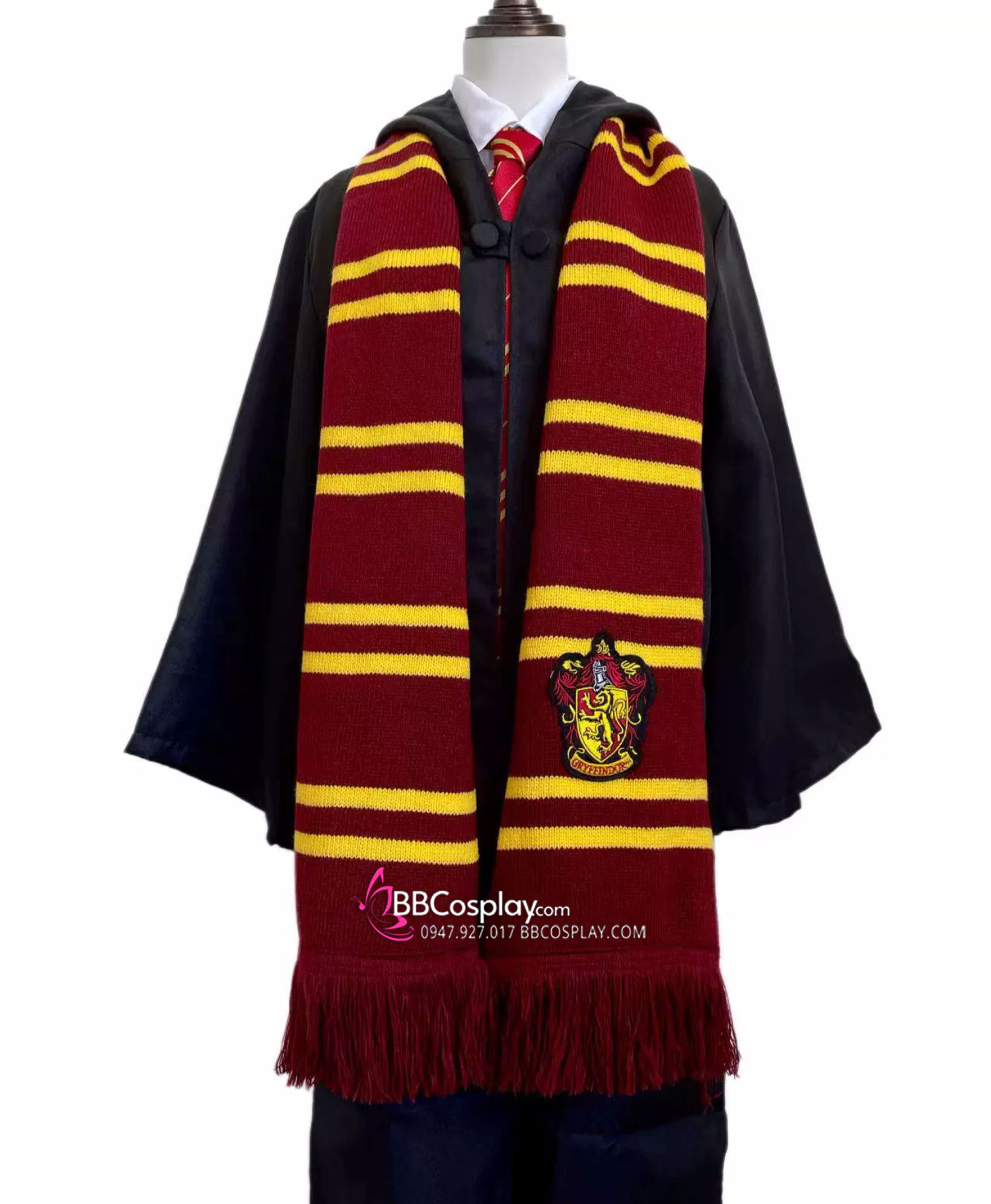 Khăn Choàng Cổ Thi Đấu Trường Hogwarts - Nhà Godric Gryffindor Dài 175Cm X 25Cm