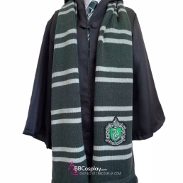 Khăn Choàng Cổ Thi Đấu Trường Hogwarts - Nhà Salazar Slytherin Dài 175Cm X 25Cm
