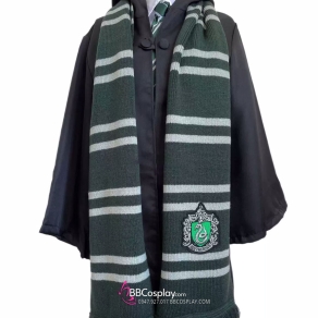 Khăn Choàng Cổ Thi Đấu Trường Hogwarts - Nhà Salazar Slytherin Dài 175Cm X 25Cm