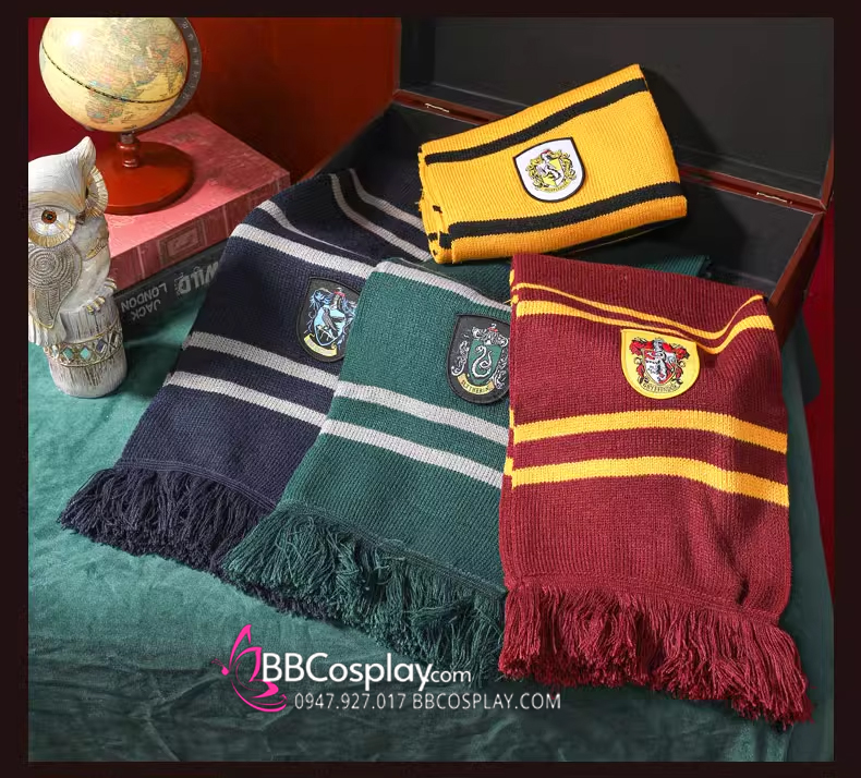 Khăn Choàng Cổ Thi Đấu Trường Hogwarts - Helga Hufflepuff Dài 175Cm X 25Cm