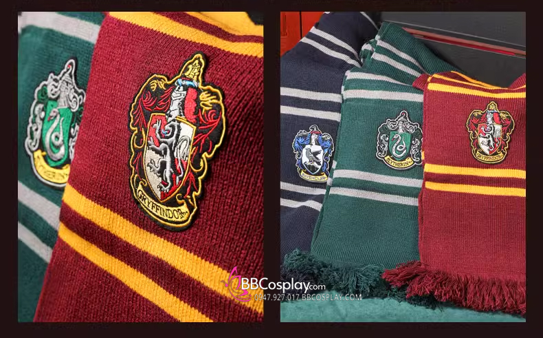 Khăn Choàng Cổ Thi Đấu Trường Hogwarts - Helga Hufflepuff Dài 175Cm X 25Cm