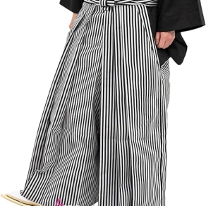 Hakama Sọc Đen Trắng