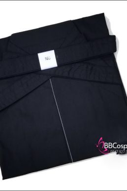 Chỉ Hakama Đen Trơn Chuẩn Nhật
