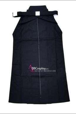 Chỉ Hakama Đen Trơn Chuẩn Nhật