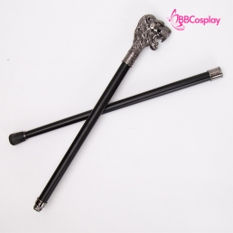 Gậy Quý Tộc Đầu Sư Tử Màu Crom