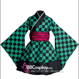 Đồ Cosplay Kamado Tanjiro Nữ 2