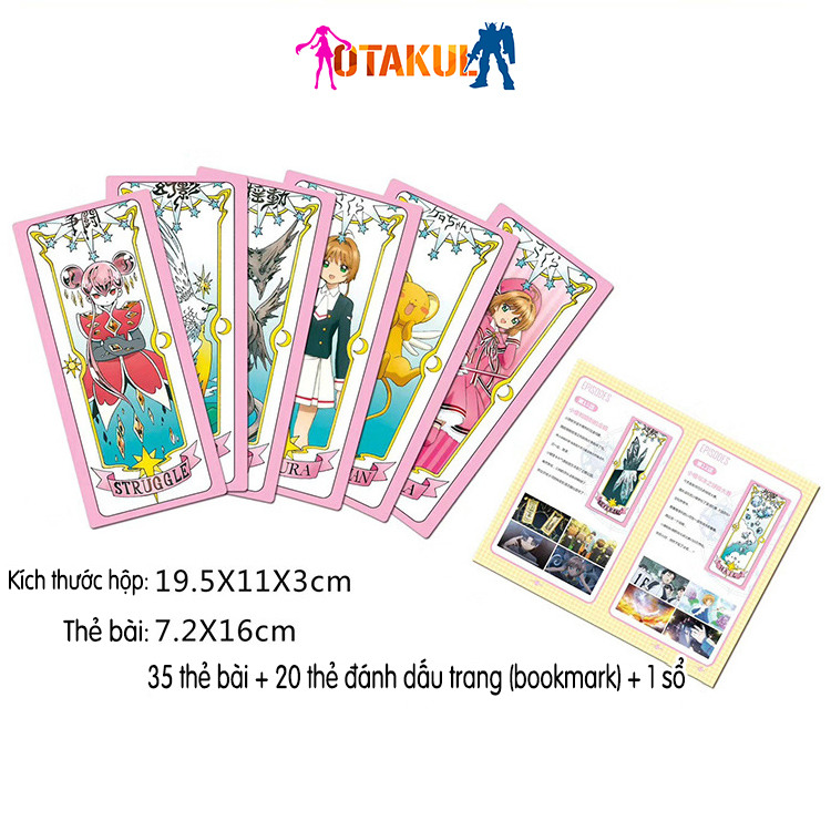 Bộ Bài Sakura Clear Cards Mới 55 Lá