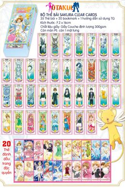 Bộ Bài Sakura Clear Cards Mới 55 Lá
