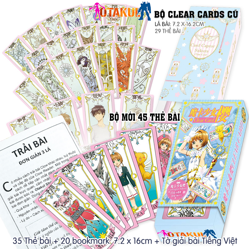Bộ Bài Sakura Clear Cards Mới 55 Lá