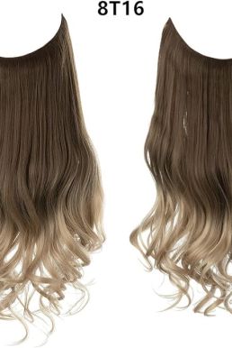 Tóc Giả Nửa Đầu Ombre Khói Vàng - Đón Đầu Xu Hướng
