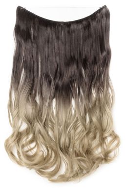 Tóc Giả Nửa Đầu Ombre Khói Vàng - Đón Đầu Xu Hướng