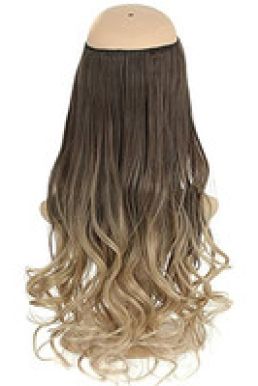 Tóc Giả Nửa Đầu Ombre Khói Vàng - Đón Đầu Xu Hướng