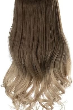 Tóc Giả Nửa Đầu Ombre Khói Vàng - Đón Đầu Xu Hướng