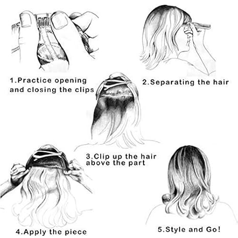 Tóc Giả Nửa Đầu Ombre Khói Vàng - Đón Đầu Xu Hướng