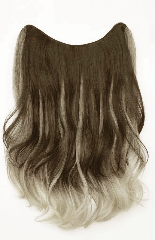 Tóc Giả Nửa Đầu Ombre Khói Vàng - Đón Đầu Xu Hướng