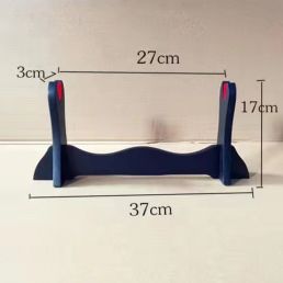 (Hàng Mới Về - HOT) Giá Đỡ Kiếm Để Bàn Gỗ MDF Lót Nhung Đỏ - Kệ Gác Kiếm Gỗ Đen Lót Nhung Đỏ 1 Tầng - 4 Tầng