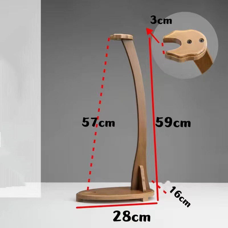 (Hàng Mới Về - HOT) Giá Đỡ Kiếm Để Bàn Gỗ MDF Cao 59Cm - Kệ Gác Kiếm Gỗ MDF Đen Nhám Hoặc Gỗ MDF Vàng Đế Tròn - Vuông