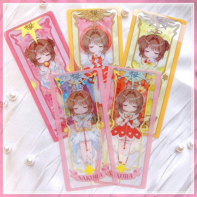 Set Thẻ Bài Sakura Trong Suốt Đủ Màu - Bộ Sưu Tập Ma Thuật Đặc Biệt