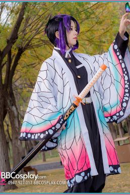 Áo Khoác Trùng Trụ Kochou Shinobu - Kimetsu No Yaiba