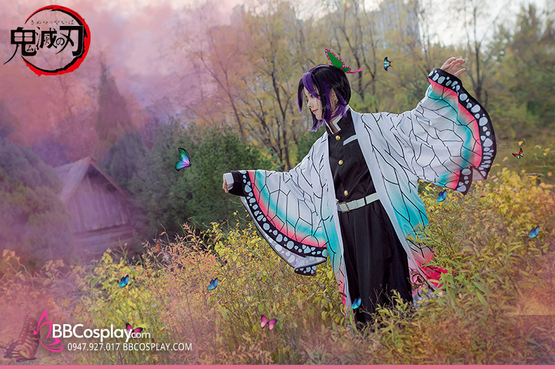 Áo Khoác Trùng Trụ Kochou Shinobu - Kimetsu No Yaiba