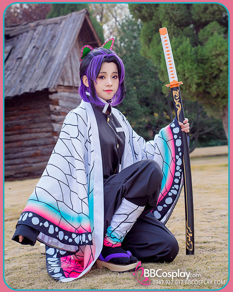 Áo Khoác Trùng Trụ Kochou Shinobu - Kimetsu No Yaiba