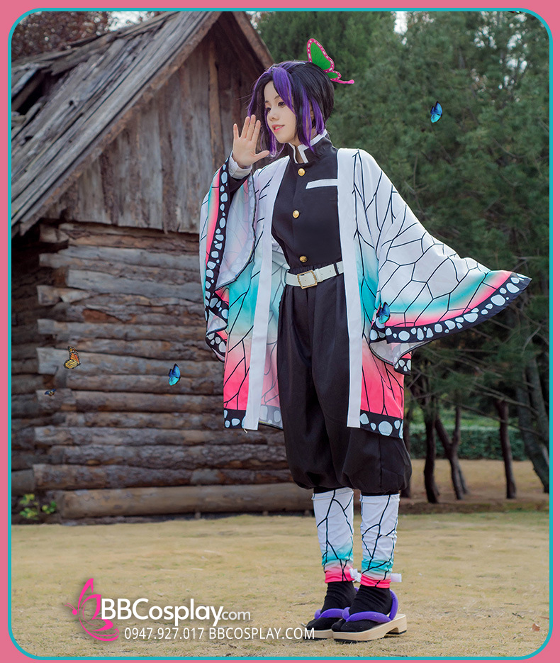 Áo Khoác Trùng Trụ Kochou Shinobu - Kimetsu No Yaiba