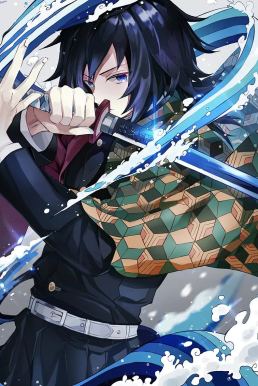 Áo Khoác Thuỷ Trụ Tomioka Giyuu - Kimetsu No Yaiba