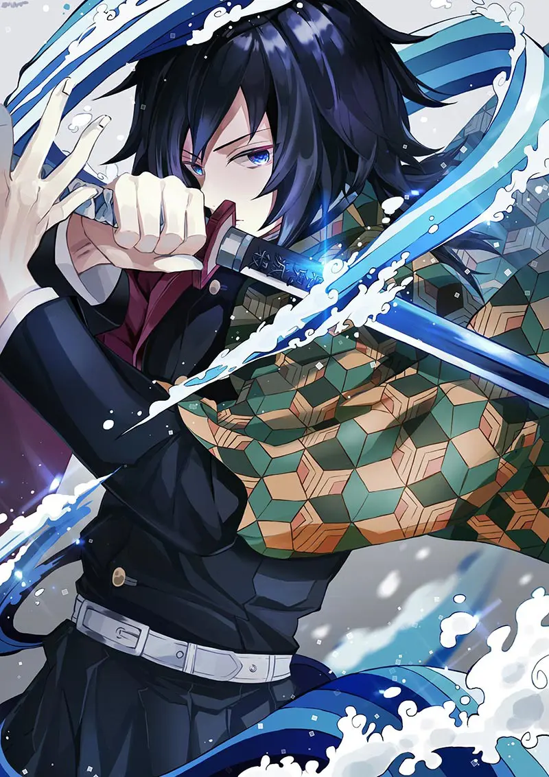 Áo Khoác Thuỷ Trụ Tomioka Giyuu - Kimetsu No Yaiba